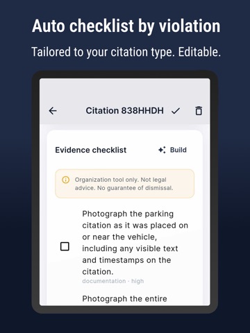 TicketPlea: Parking Appeal iPad screenshot