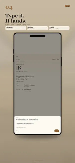 Calendar Agenda Planner - Aera screenshot 4