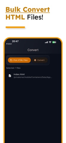 HTML Viewer Editor Convert PDF screenshot