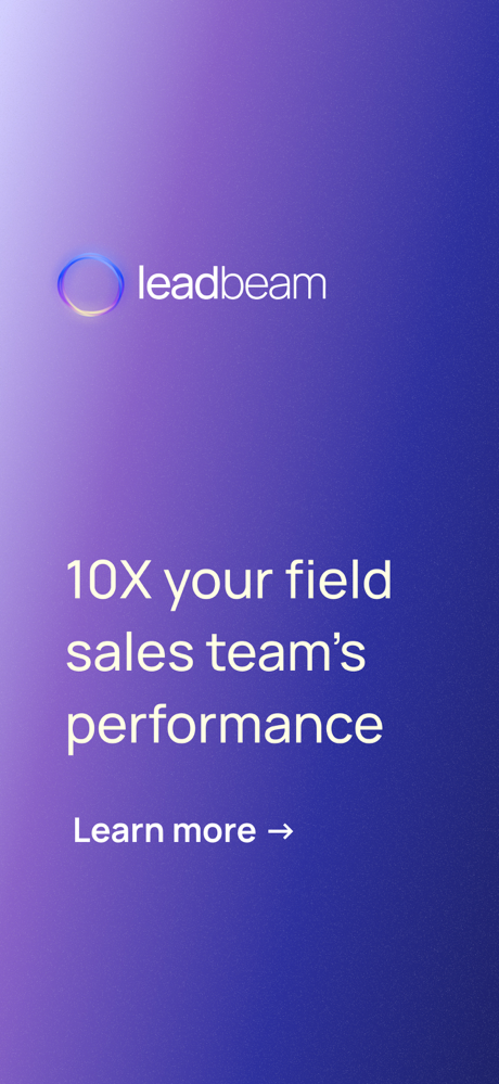 Leadbeam: Field Sales App screenshot 1