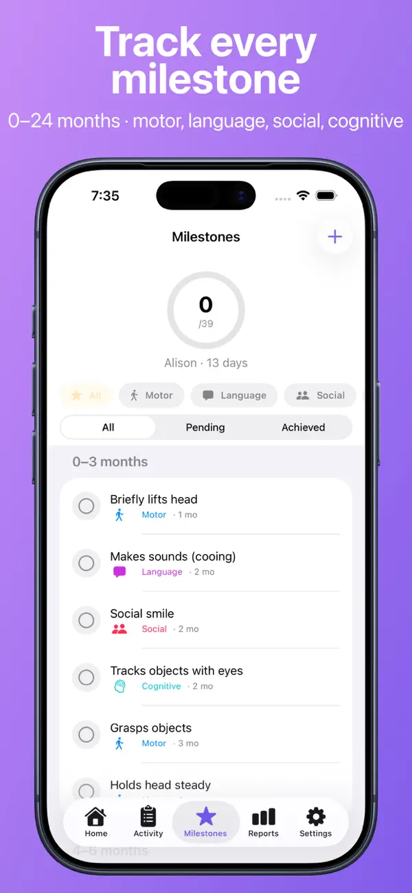 Screenshot #3 pour Newborn Diary: Baby Tracker
