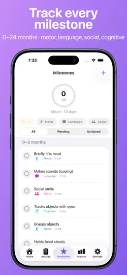 Screenshot von Newborn Diary: Baby Tracker auf dem iPhone 3