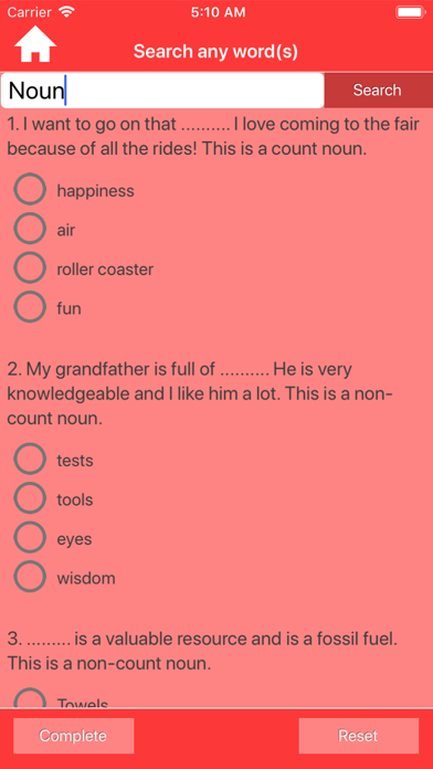 Elementary English Grammar Screenshot