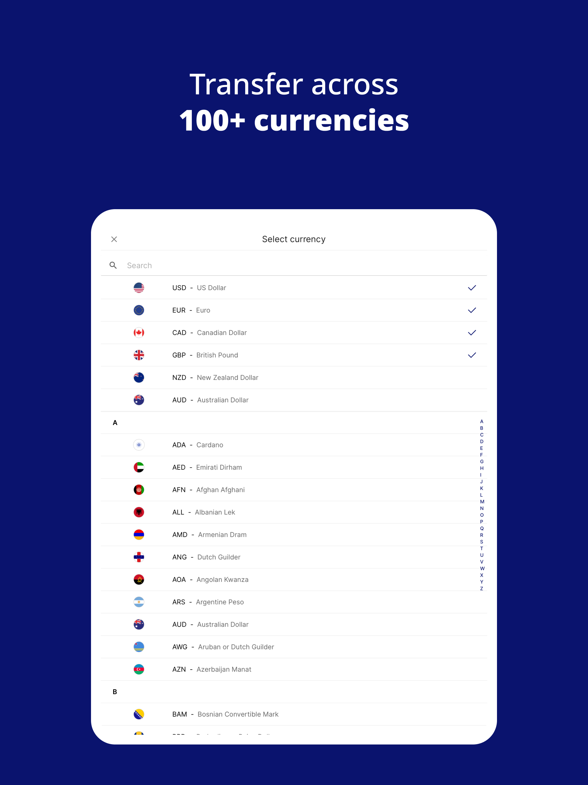 Xe Money Transfer & Currency screenshot 13