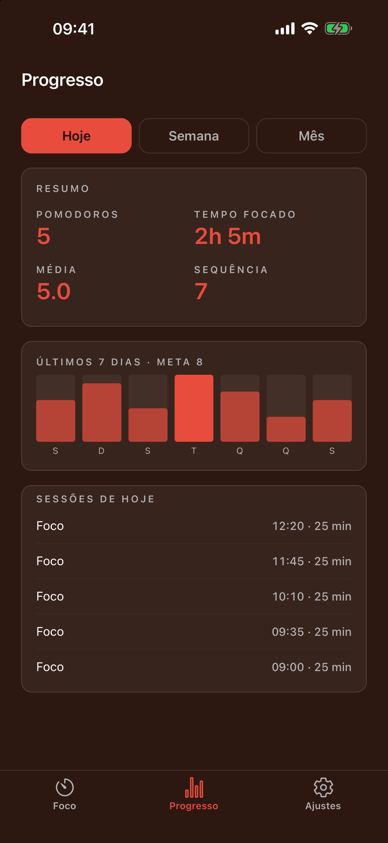 Screenshot 3 of Pomodoro Timer: Foco e Pausas