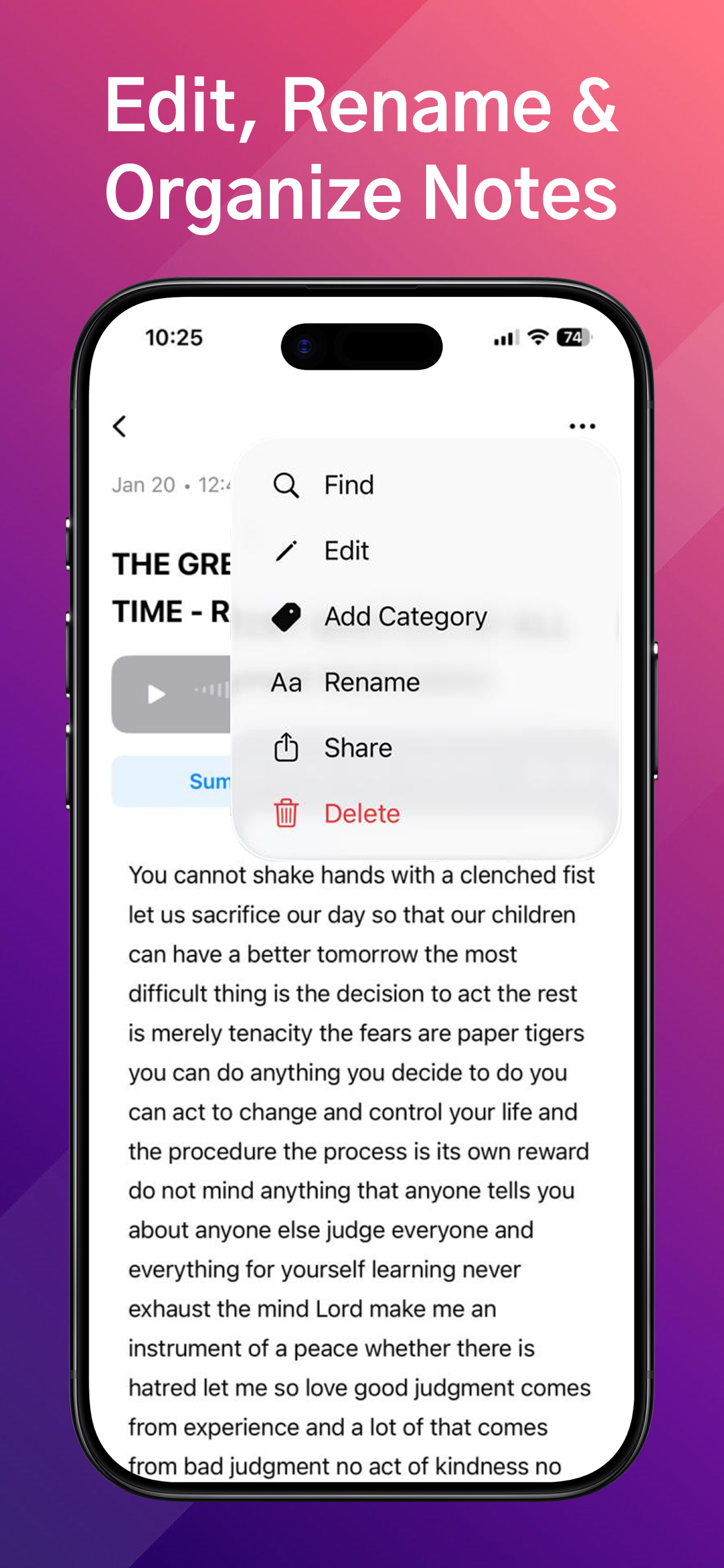 EchoNote: AI Voice Notes screenshot 4