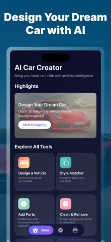 AI Car Tuning Designer Tool iPhone screenshot
