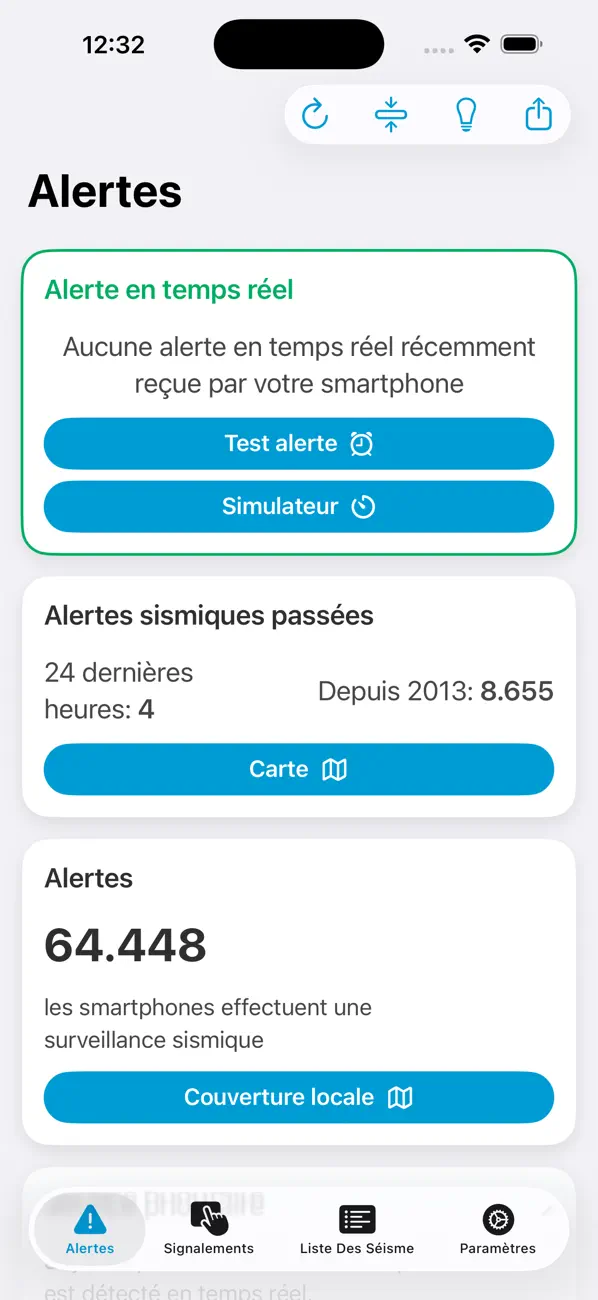 Screenshot #2 pour Détecteur de Séisme