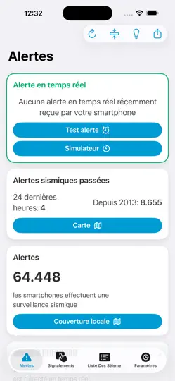 Capture d'écran de Détecteur De Séisme sur iPhone 2