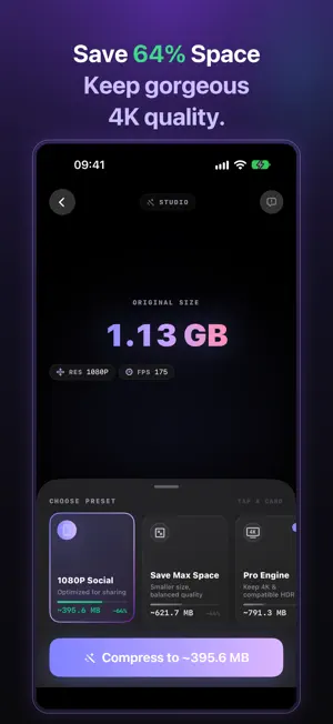 Squeezy: Compress Video 4K screenshot 2