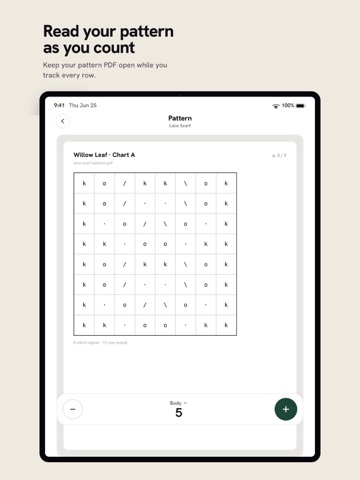 KnitCounter: Row Counter iPad screenshot