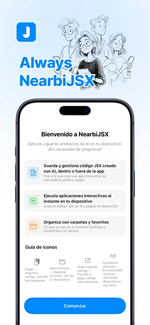 NearbiJSX iPhone screenshot 1