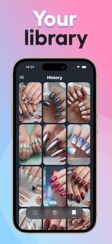 AI Nail Art Generator - NailX iPhone screenshot