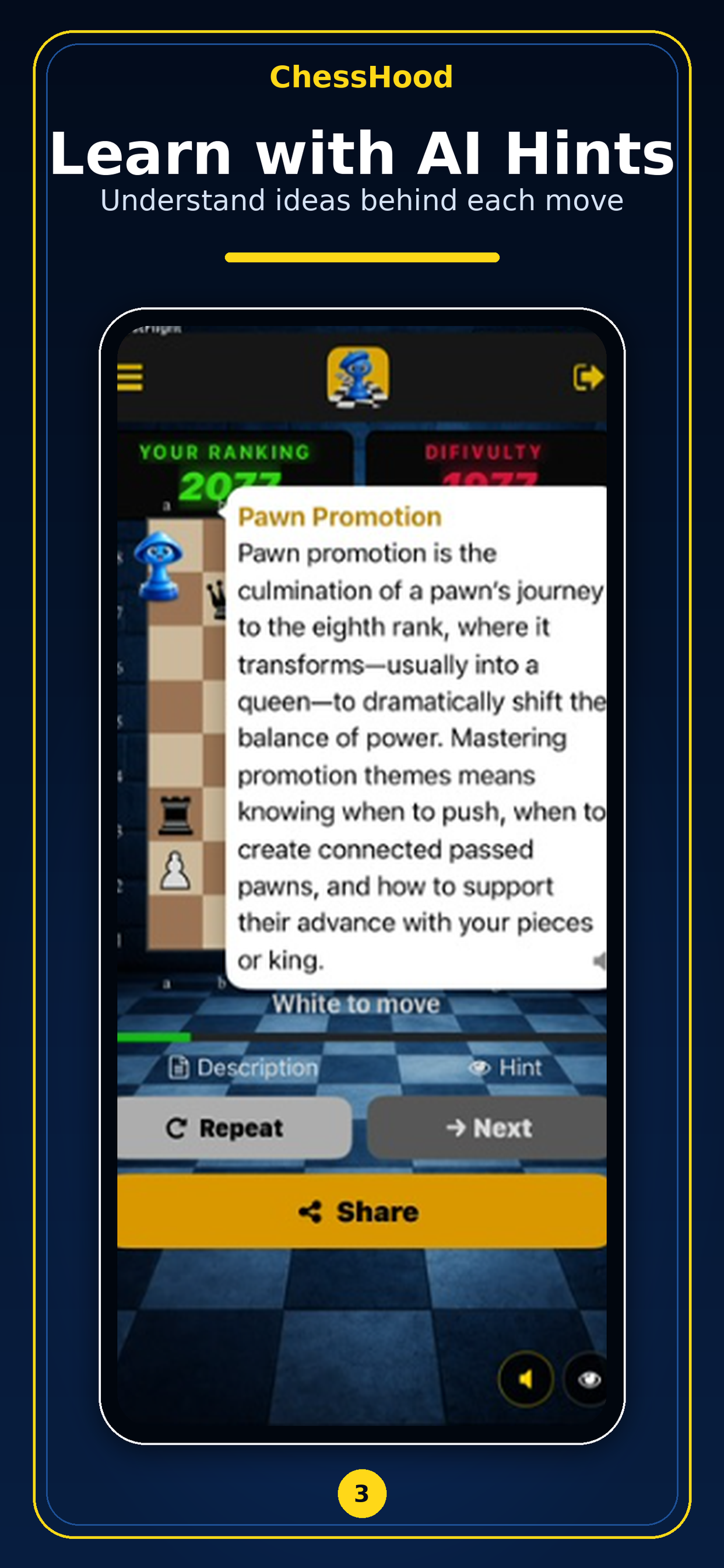 Chesshood: AI Chess Trainer screenshot 4
