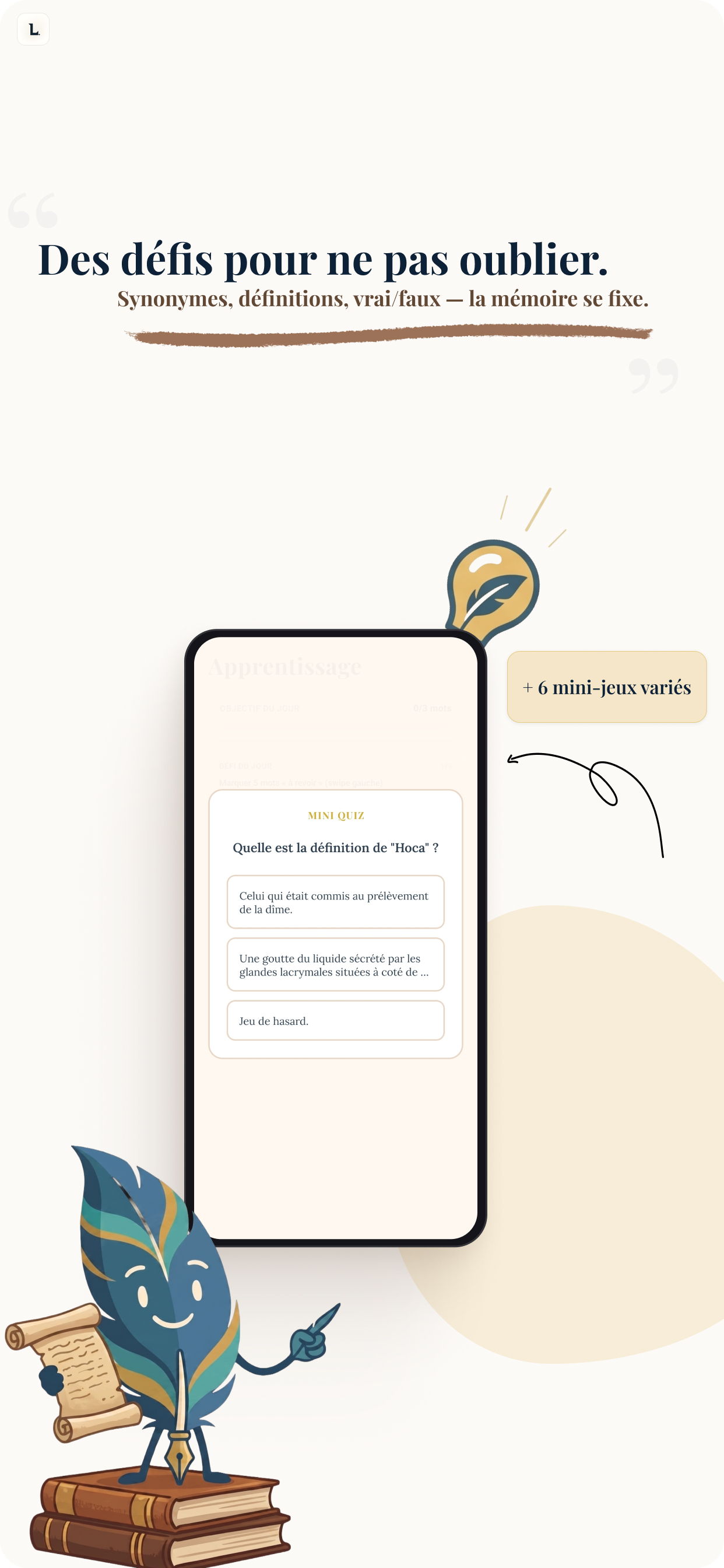 Lexence - Vocabulaire Français screenshot 3