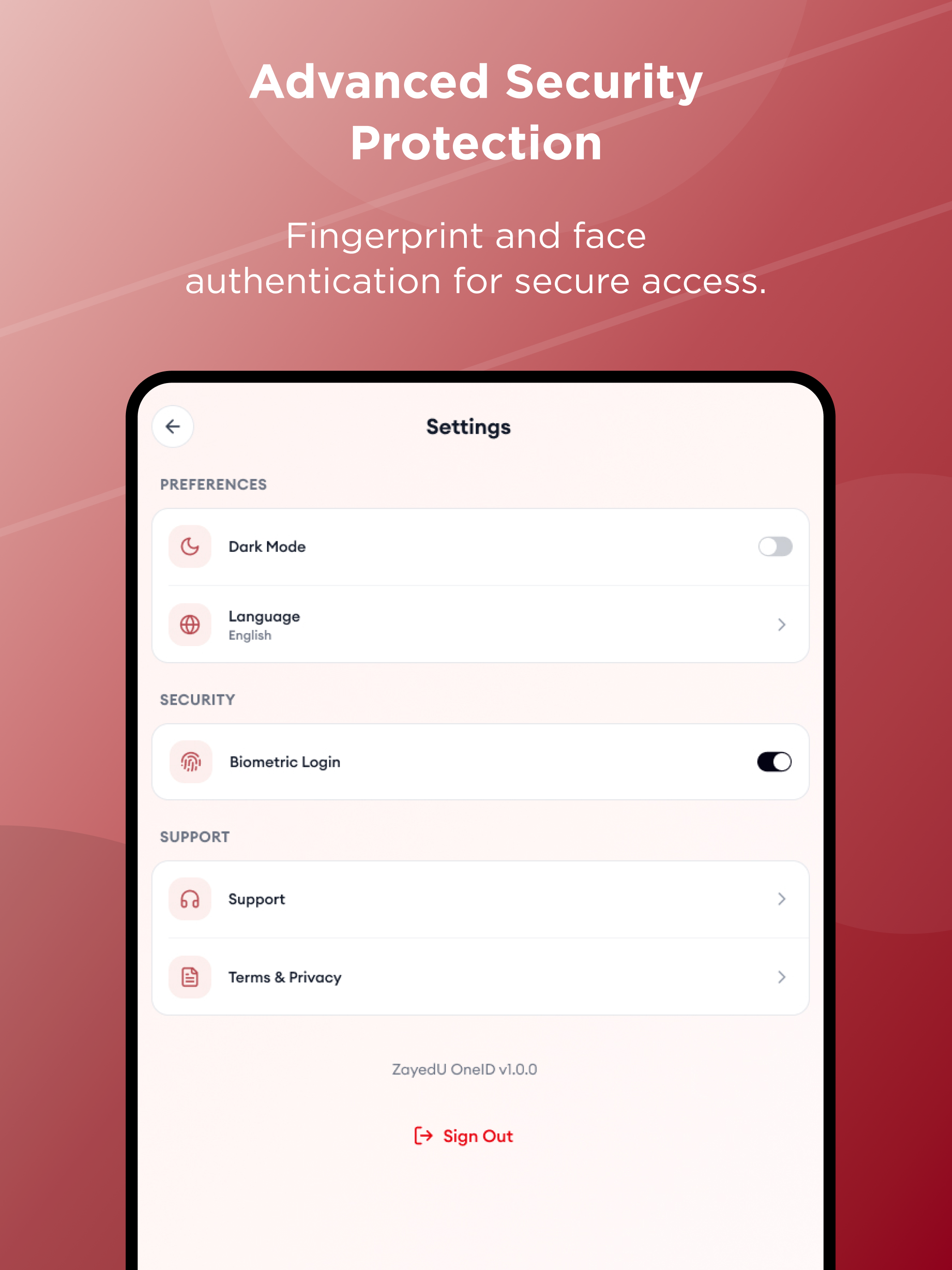 ZayedU OneID screenshot 12