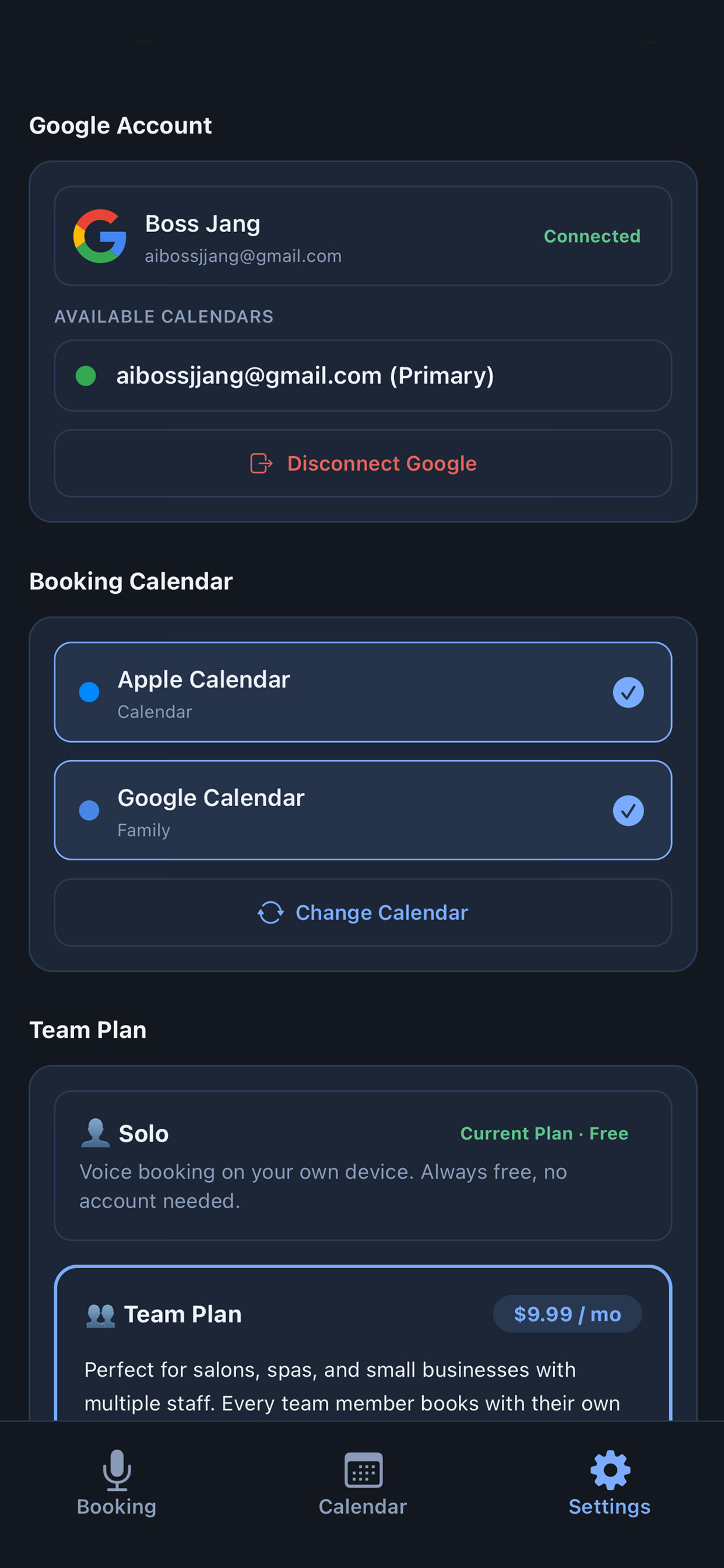 VoiceIn Booking screenshot 4