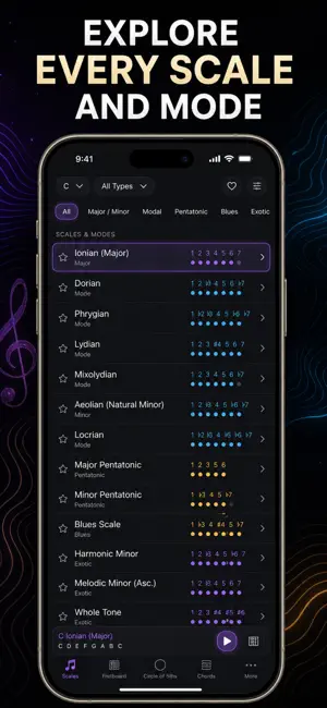 Piano Scales Modes Chord Book screenshot 2