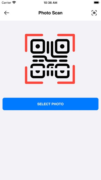 iQuickScan QR Screenshot