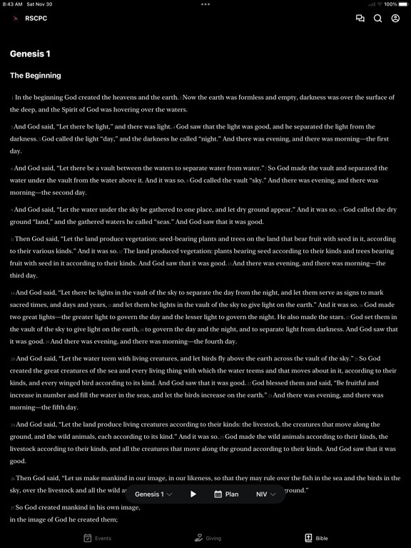 Rock Solid Church PC iPad screenshot 2 - Education app