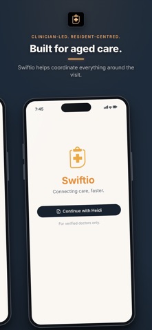 Swiftio Clinician screenshot