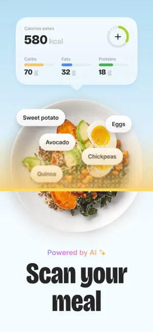BitePal: Food Calorie Tracker iPhone screenshot 2