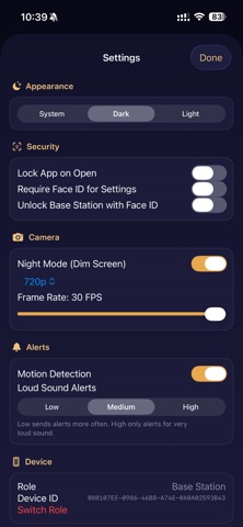 Dozi Baby Monitor iPhone screenshot