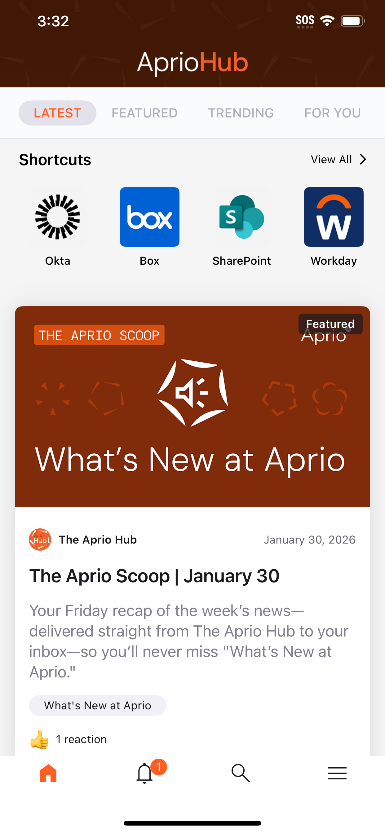 The Aprio Hub 