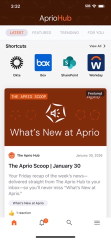 The Aprio Hub  screenshot