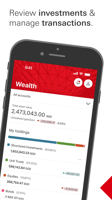 HSBC Singapore Screenshot