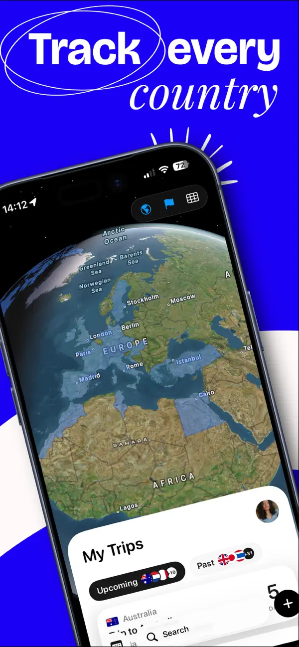 Screenshot #1 pour Voyy - Been Map & Trip Tracker