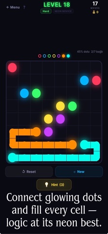 Neon Flow - Line Puzzle screenshot