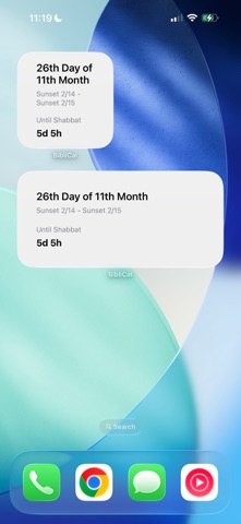 BibliCal - Biblical Calendar iPhone screenshot