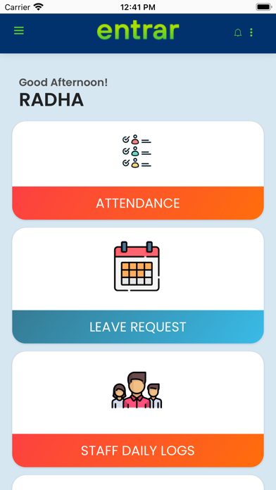 Entrar Teacher Screenshot