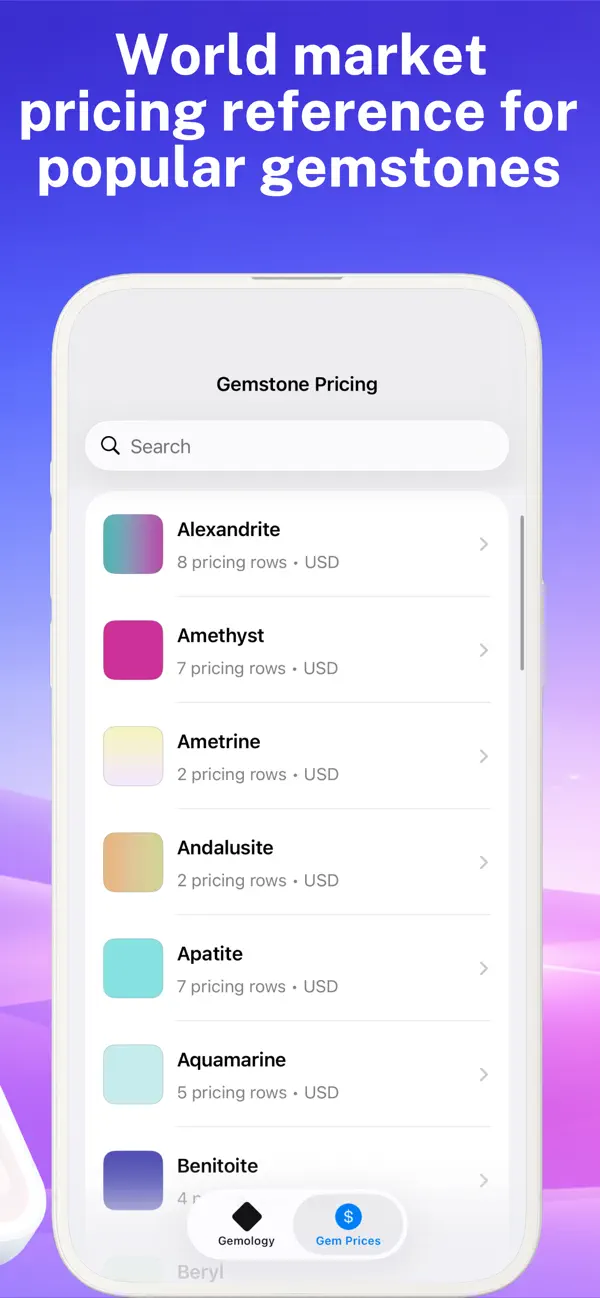 Screenshot #3 pour Gemvol: Pocket Gemology