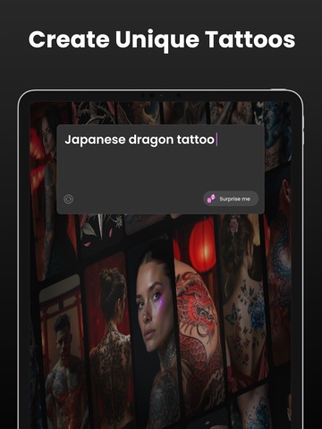 AI Tattoo Generator: Ink Lab iPad screenshot