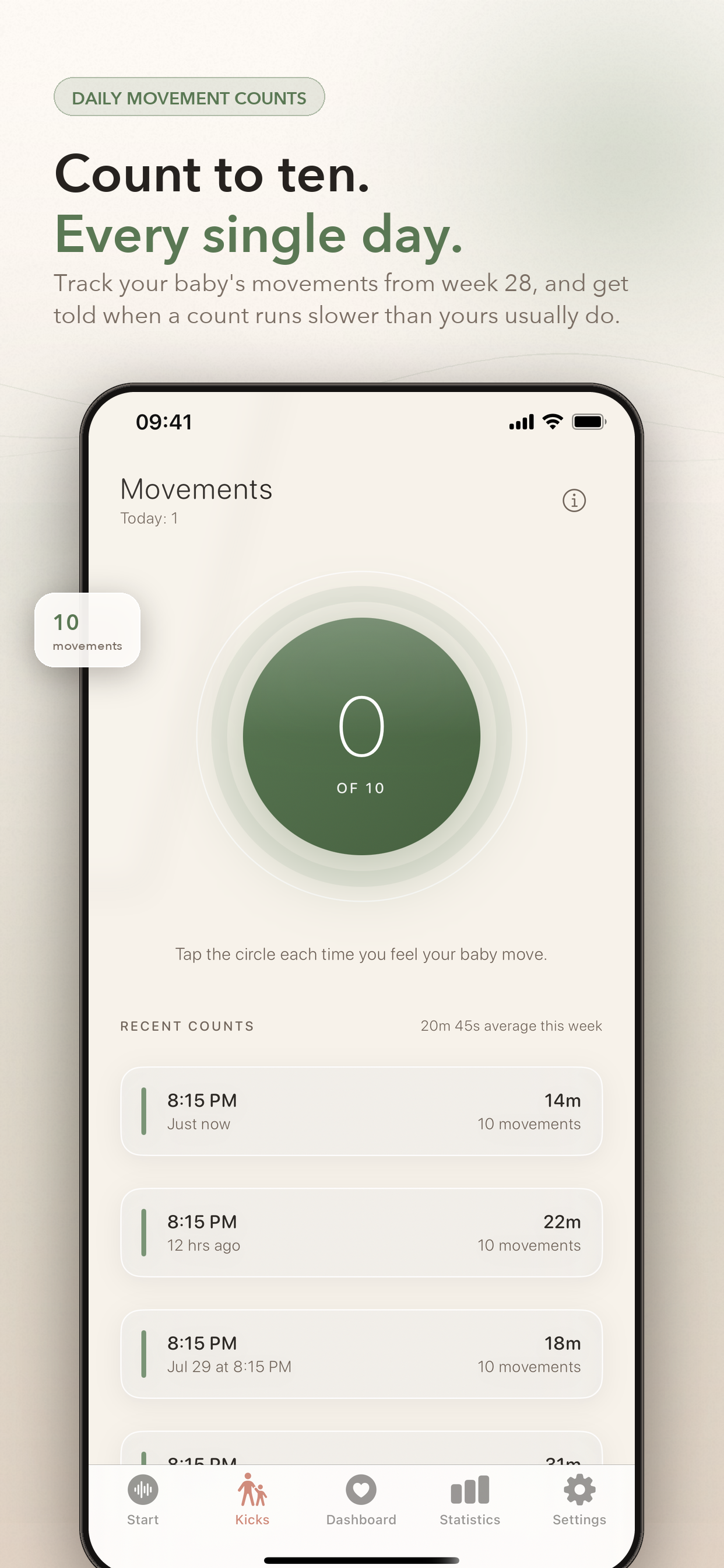 Contraction Timer – Wavely screenshot 3