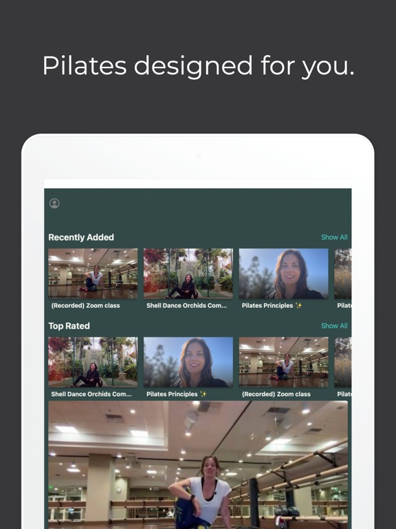 Graceful Movement Pilates iPad screenshot 2 - Health & Fitness app