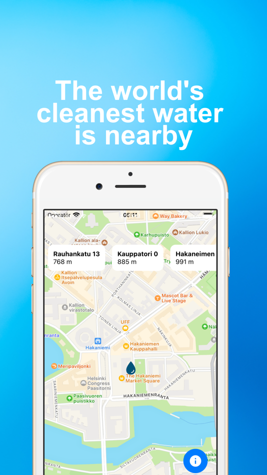 #1. Helsinki Water Map (iOS) Podle: OMER KARACAY