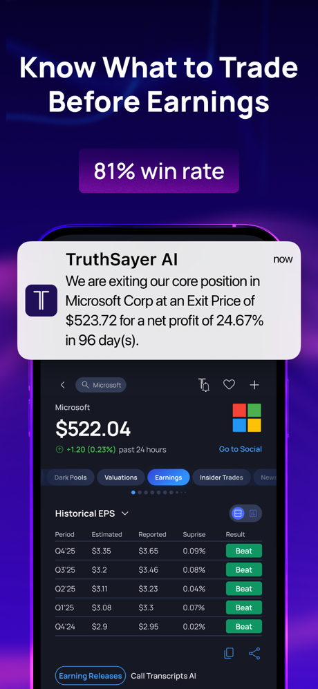 Truthsayer: AI Stock Signals screenshot 4