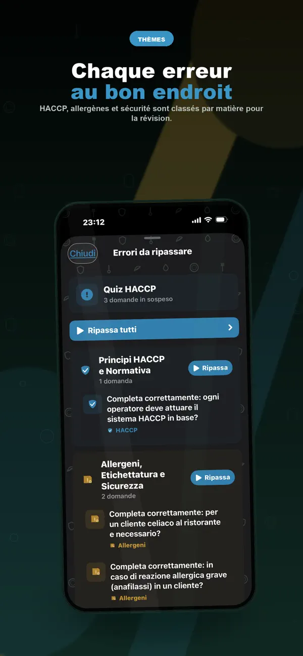 Screenshot #2 pour Quiz HACCP