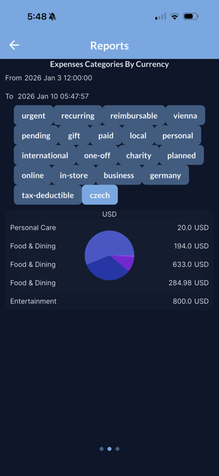 AI Expenses Tracker Screenshot 2 of 3