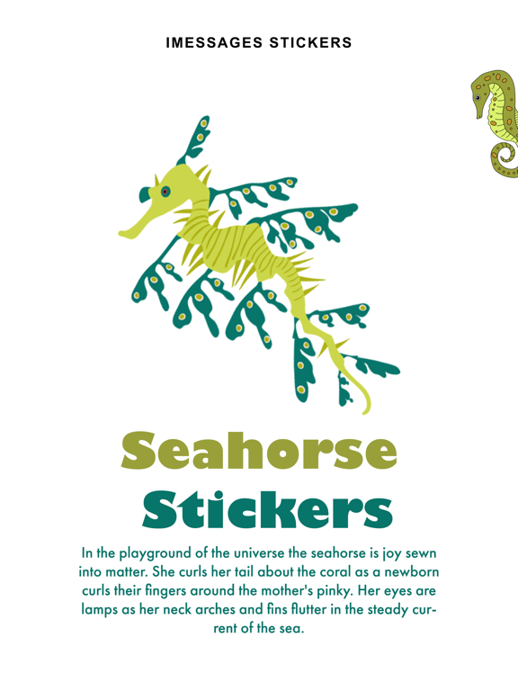 Screenshot #4 pour Seahorse Stickers
