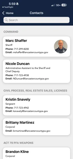 Lancaster County (PA) Sheriff screenshot 2