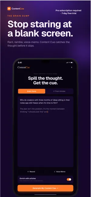 Content Cue screenshot 2