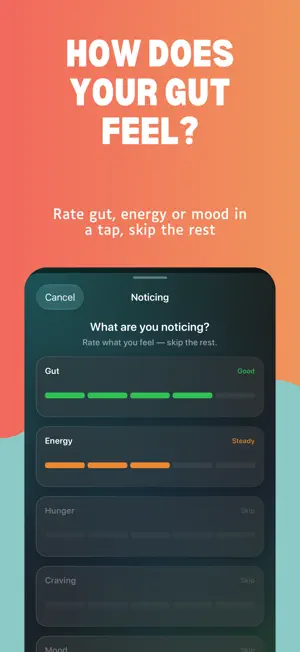 Ridma: Meal Timing Journal screenshot 2