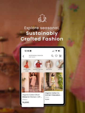 Amala Earth Online Shopping iPad screenshot