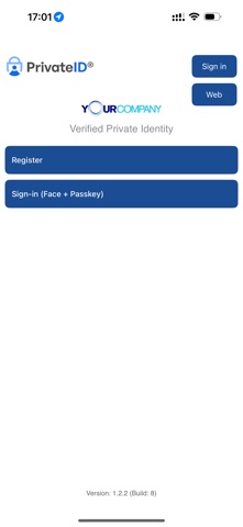 PrivateID Authenticator screenshot