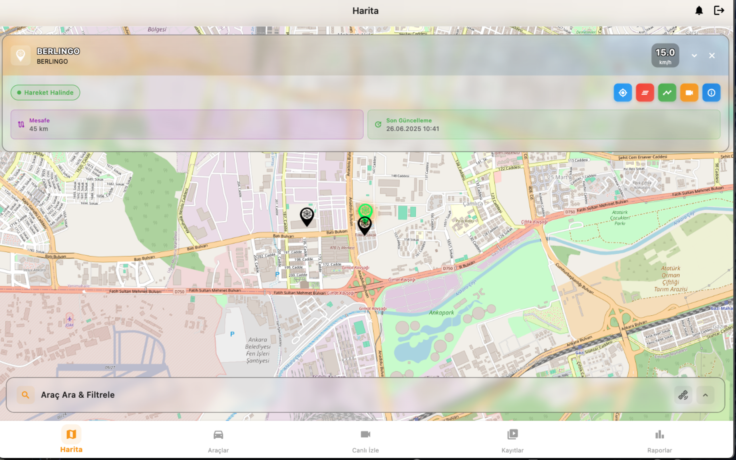 movita Kameralı Araç Takip screenshot 13