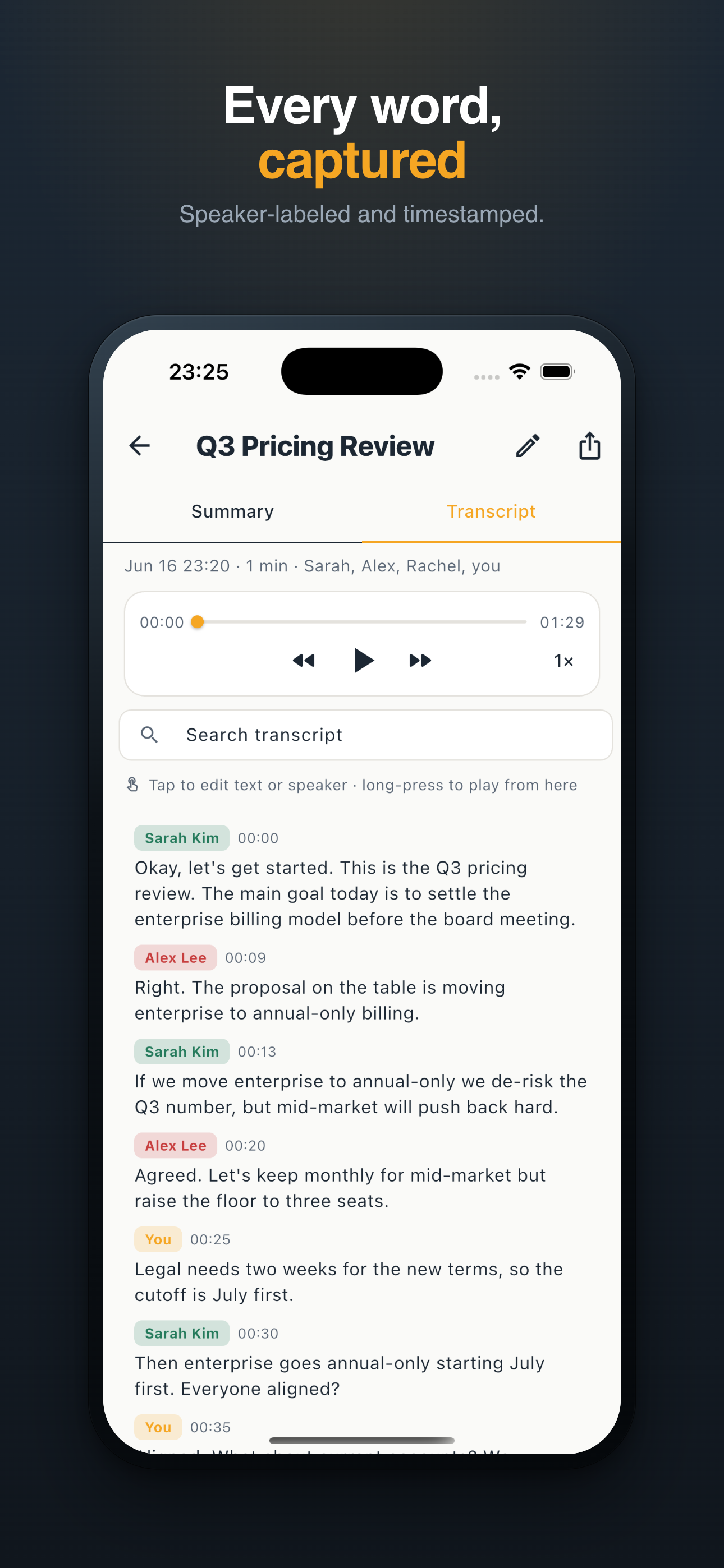 Minuted: AI Meeting Notes screenshot 6